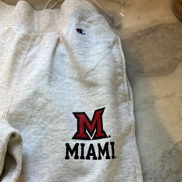 MIAMI UNIVERSITY Champion Reverse Weave Fleece Jogger - Picture 7 of 9
